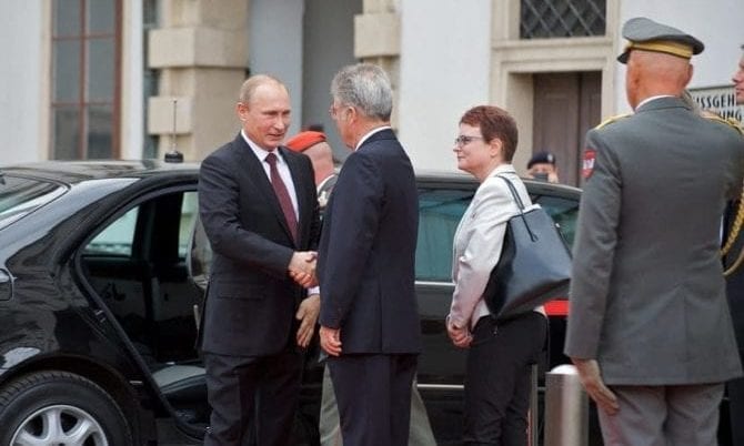 Heinz Fischer mit Wladimir Putin