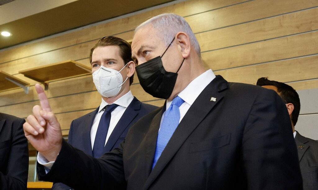 Sebastian Kurz und Benjamin Netanjahu