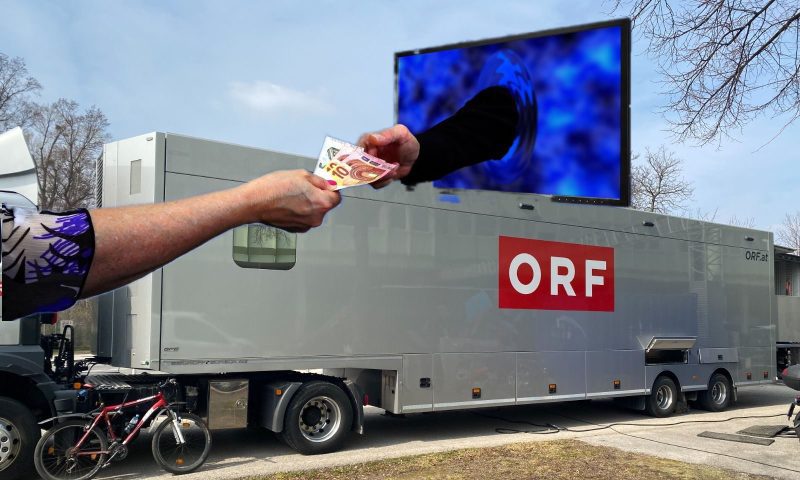 ORF-LKW und Geldscheine